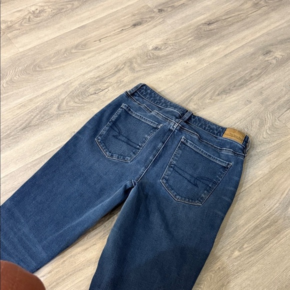 American Eagle Super Hi-Rise Blue Jeggings size 8 - Picture 8 of 11